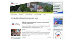 Desktop Screenshot of landkreis-regensburg.de