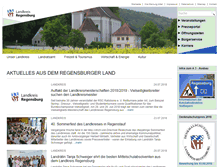 Tablet Screenshot of landkreis-regensburg.de